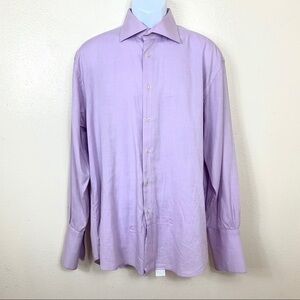 BRANDOLINI Men’s shirt purple long sleeve 17/43